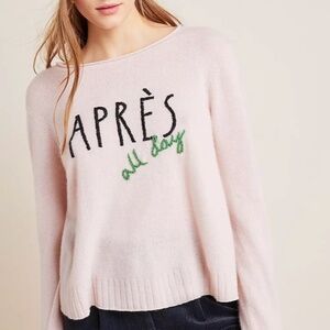 Anthropologie APRES ALL DAY CASHMERE SWEATER
